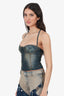 Bluemarine Denim Bustier Top Size 0