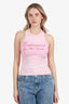 Jean Paul Gaultier Pink Cotton Tank Top Size XS