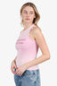 Jean Paul Gaultier Pink Cotton Tank Top Size XS