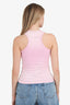 Jean Paul Gaultier Pink Cotton Tank Top Size XS