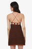 Miu Miu 2019 Brown Crochet Mini Dress Size 38