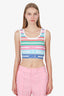 Pre-Loved Chanel™ 2019 Striped Crop Top Size 34