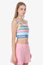 Pre-Loved Chanel™ 2019 Striped Crop Top Size 34