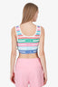 Pre-Loved Chanel™ 2019 Striped Crop Top Size 34