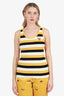 Prada Black/Yellow Terry Cloth Tank Size 40