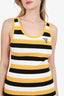 Prada Black/Yellow Terry Cloth Tank Size 40
