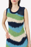 Marni Green/Blue Cotton Mini Dress Size 36