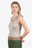 Christian Dior Brown Logo Tank Size 4