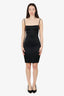 Les Benjamins Black Open Back Mini Dress Size XS