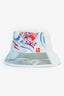 Pre-Loved Chanel™ Sport White Canvas/PVC Surfboard Logo Bucket Hat Size M
