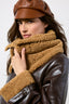 Christian Dior Brown Leather Beret Size 57
