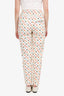 Louis Vuitton White/Multicolour Monogram Denim Jeans Size 34