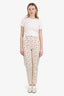 Louis Vuitton White/Multicolour Monogram Denim Jeans Size 34