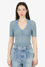 Jacquemus Blue 'Le Body Yauco' Bodysuit Size 38