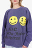 Cactus Plant Flea Market x Union Purple Printed Sweatshirt Size M