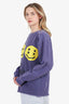 Cactus Plant Flea Market x Union Purple Printed Sweatshirt Size M