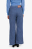Systemic Blue Denim Studded Wide Leg Jeans Size S