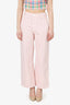 Raf Simons SS22 Pink Denim Wide Leg Jeans Size 24