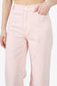 Raf Simons SS22 Pink Denim Wide Leg Jeans Size 24