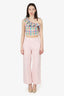 Raf Simons SS22 Pink Denim Wide Leg Jeans Size 24