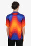 Dries Van Noten Orange/Multicolour Verner Panton Edition Short Sleeve Shirt Size 44 Mens