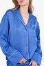 Equipment Blue Pajama Shirt + Pants Set Size XS/XXS