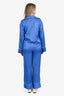 Equipment Blue Pajama Shirt + Pants Set Size XS/XXS