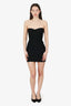 Herve Leger Black Bandage Strapless Mini Dress Size S