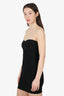 Herve Leger Black Bandage Strapless Mini Dress Size S