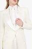 Smythe White Double Breasted Two-piece Suit Size 2