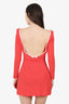 Miu Miu 2020 Red/White Polka Dot Ruffled Mini Dress Size XS