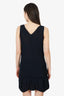 Roberto Cavalli Black/Green Sheer Sequin Detail Sleeveless Mini Dress Size 42