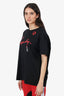 Givenchy Black Lipstick Print T-Shirt Size XL
