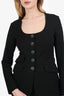Rag & Bone Black Roslyn Ponte Blazer Size 2