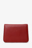 Salvatore Ferragamo Burgundy Leather Vara Bow Crossbody