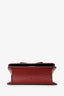 Salvatore Ferragamo Burgundy Leather Vara Bow Crossbody