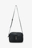 Saint Laurent Black Quilted Leather Lou Crossbody Bag
