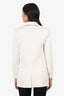 Brunello Cucinelli Cream Double Breasted Blazer Size 42