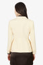 Christian Dior Nude Wool/Silk Single Breasted 30 Montaigne Bar Jacket Size 6