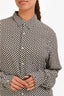 Sandro Black/White Button Down Shirt Size L