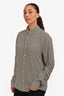 Sandro Black/White Button Down Shirt Size L