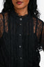 Sandro Black Lace Cropped Shirt Size 3