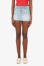 ERL x Levis Blue Denim Distressed Mini Skirt Size 24