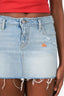 ERL x Levis Blue Denim Distressed Mini Skirt Size 24