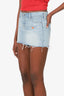 ERL x Levis Blue Denim Distressed Mini Skirt Size 24