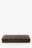 Louis Vuitton 2011 Brown Damier Ebene Zippy Wallet
