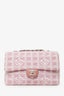 Pre-Loved Chanel™ Pink Medium Travel 'Ligne' Flap Shoulder Bag
