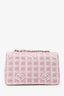 Pre-Loved Chanel™ Pink Medium Travel 'Ligne' Flap Shoulder Bag