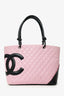 Pre-Loved Chanel™ 2003-2004 Pink Large Ligne Cambon Tote Bag