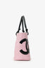 Pre-Loved Chanel™ 2003-2004 Pink Large Ligne Cambon Tote Bag
